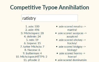 competitive-typo-annihilation screenshot