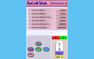 feed-with-words screenshot