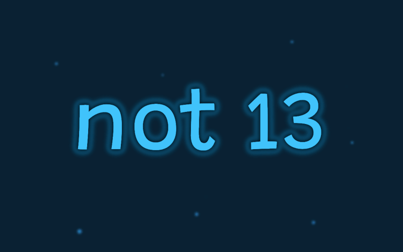 not-13 screenshot