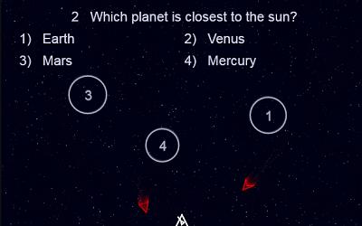 space-quiz-shooter screenshot