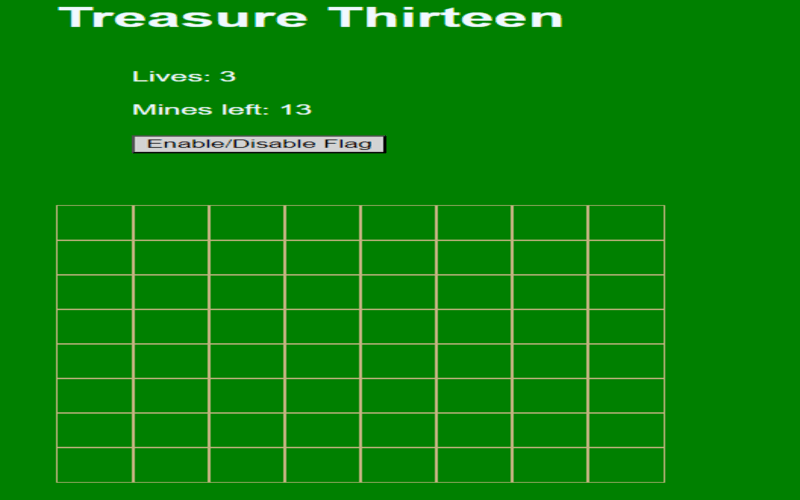 treasure-thirteen screenshot
